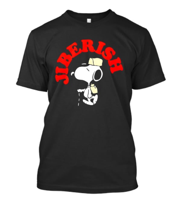 Jiberish Take A Hike Supima Snoopy Outdoors Adventure T-Shirt