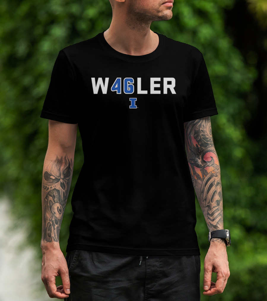 Keaton Wagler W46LER Illinois Fighting Illini I T-Shirt