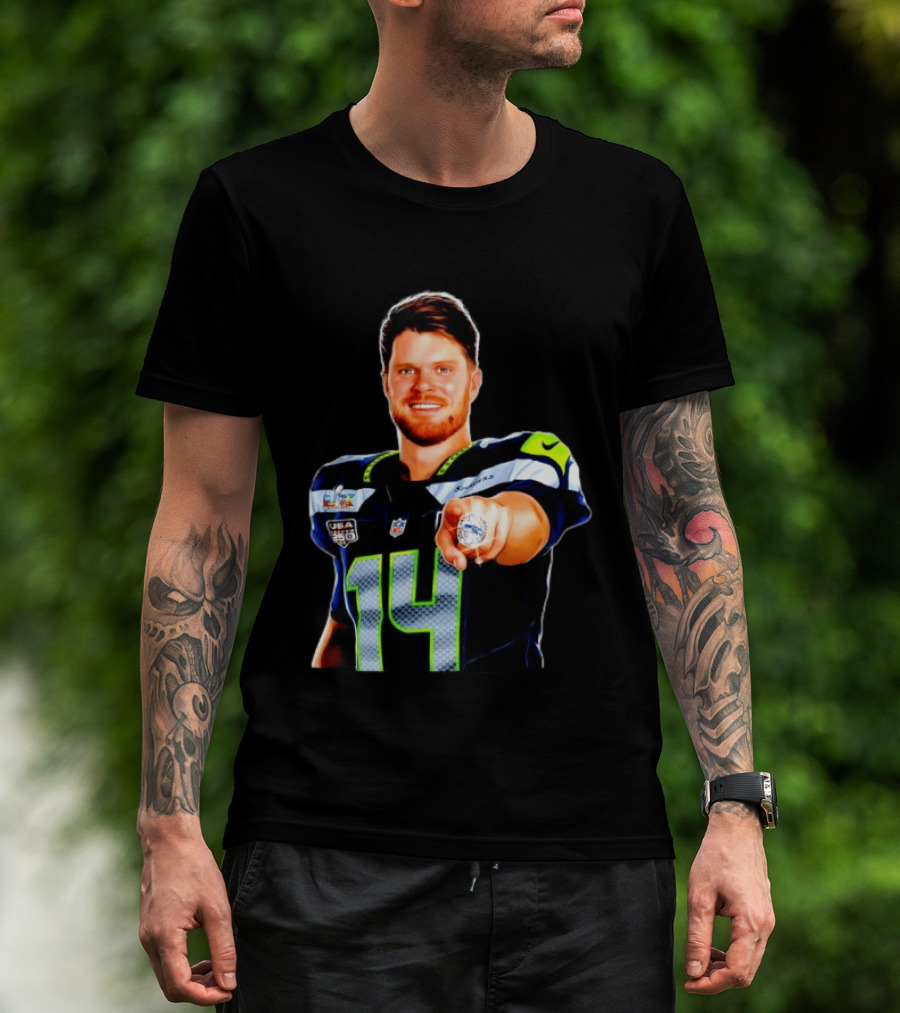 Seahawks Sam Darnold Champions Ring USA 150 NFL Honors T-Shirt