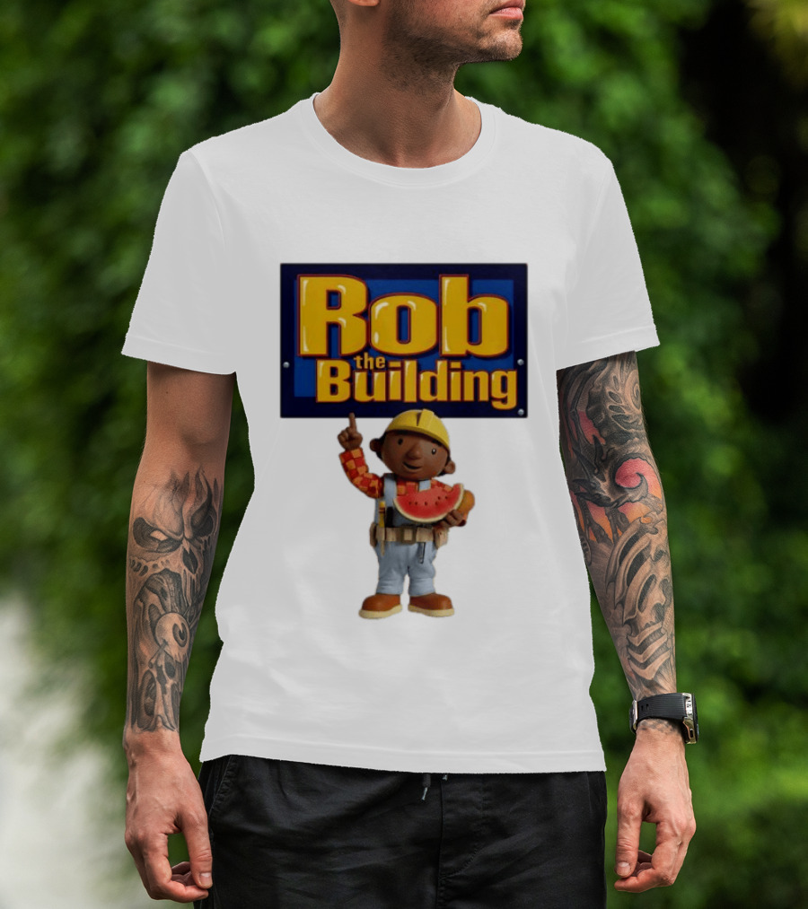 Rob The Building Watermelon Character Fun T-Shirt