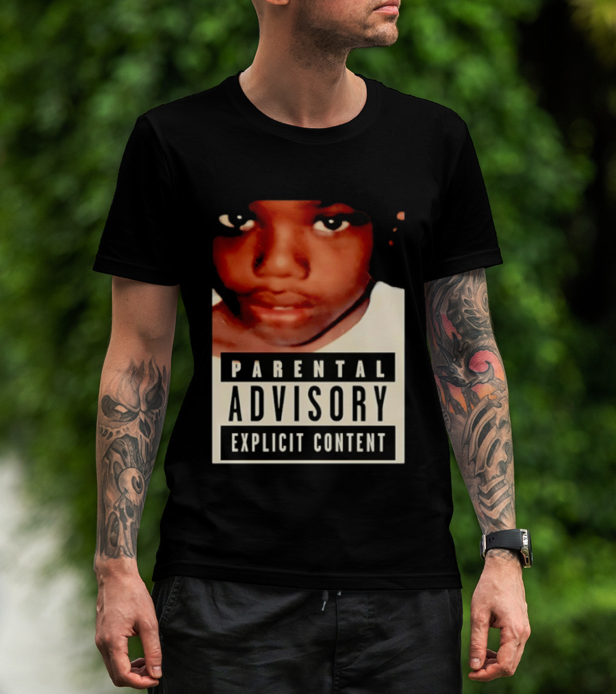 Parental Advisory Explicit Content Baby Keem Casino Album Cover Tracklist T-Shirt