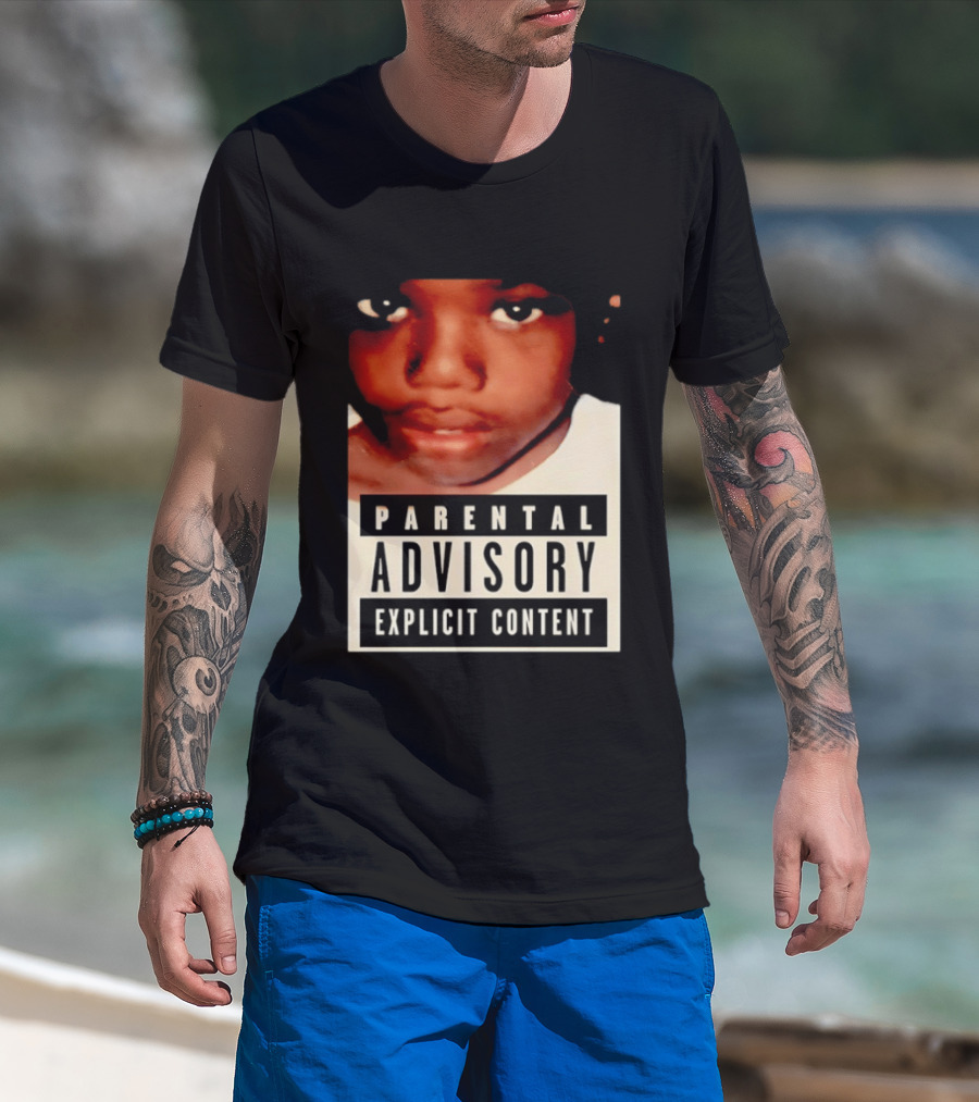 Parental Advisory Explicit Content Baby Keem Casino Album Cover Tracklist T-Shirt