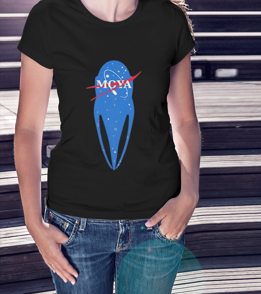 MQYA NASA Space Themed Blue Astronaut T-Shirt