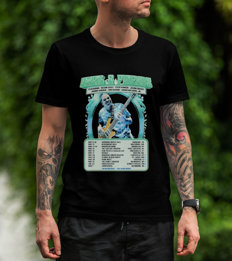 Oteil And Friends 2026 Tour North America Featuring Melvin Seals Steve Kimock City Dates May T-Shirt