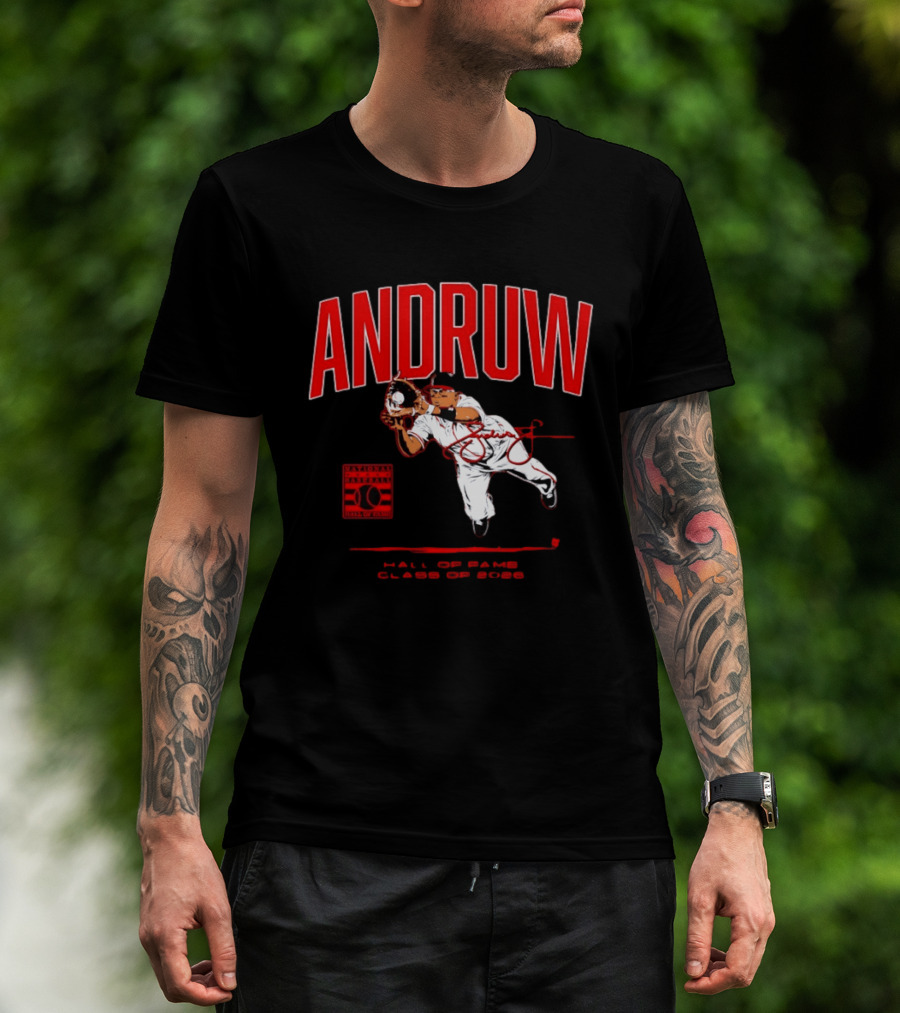 Andruw Jones National Baseball Hall Of Fame Class Of 2026 T-Shirt