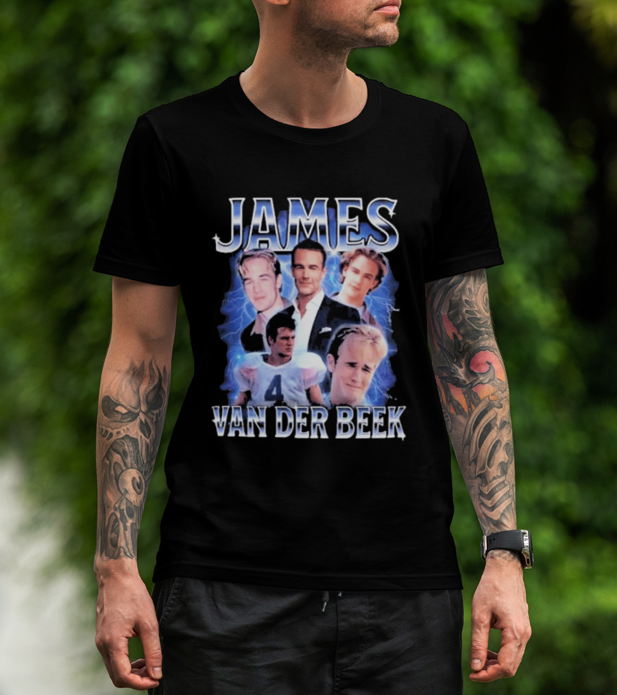 James Van Der Beek 90s Iconic Characters Collage T-Shirt