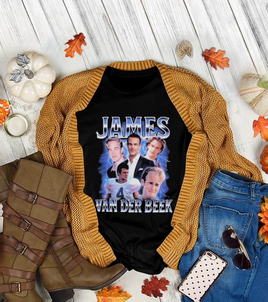 James Van Der Beek 90s Iconic Characters Collage T-Shirt