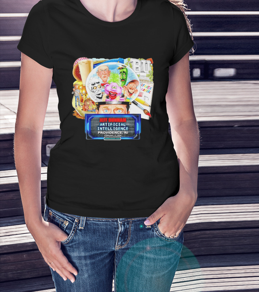 Jeff Dunham Artificial Intelligence Providence RI February 12 2026 T-Shirt