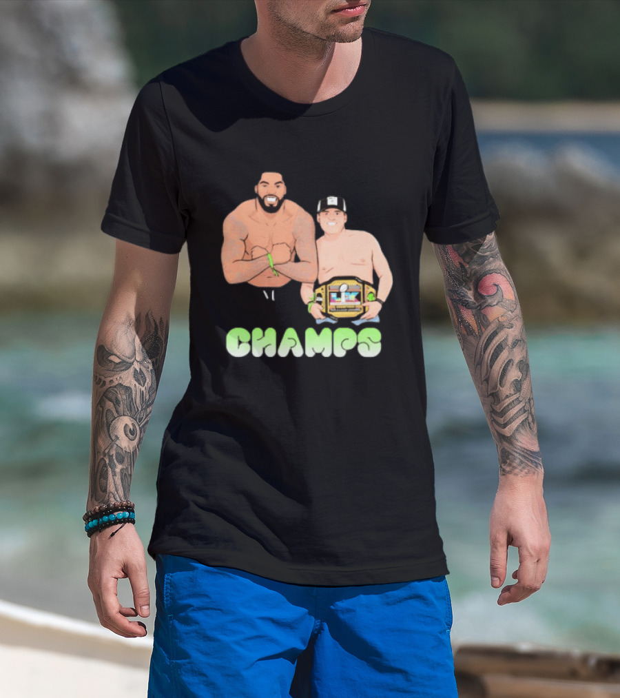 JS And Leo Celebrate Seattle Champs With Belt Champs T-Shirt
