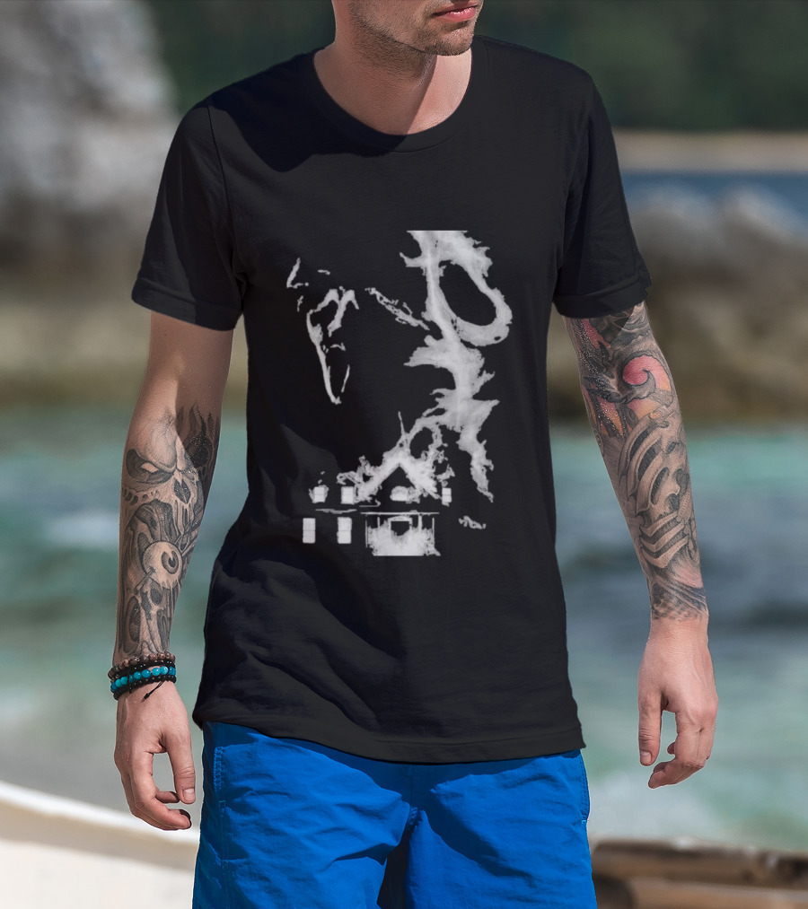 30th Anniversary Scream Kill Tour Texas Chainsaw Massacre Map T-Shirt