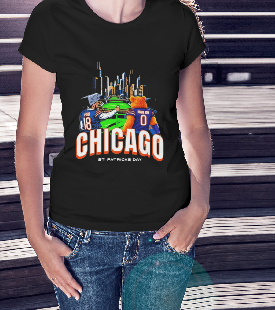 Chicago Bears St. Patricks Day Green River FGB Bears Now T-Shirt