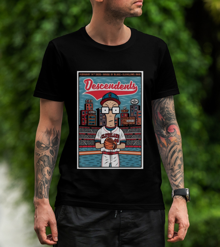 Descendents February 14th 2026 House Of Blues Cleveland Ohio Baseball T-Shirt