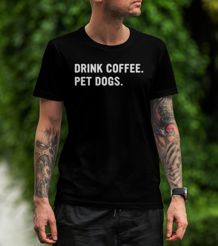 Drink Coffee Pet Dogs Call Of Duty Rex T-Shirt