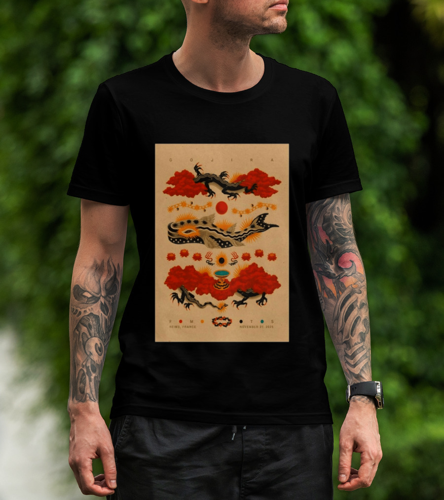 Gojira Reims France November 27 2026 Event T-Shirt