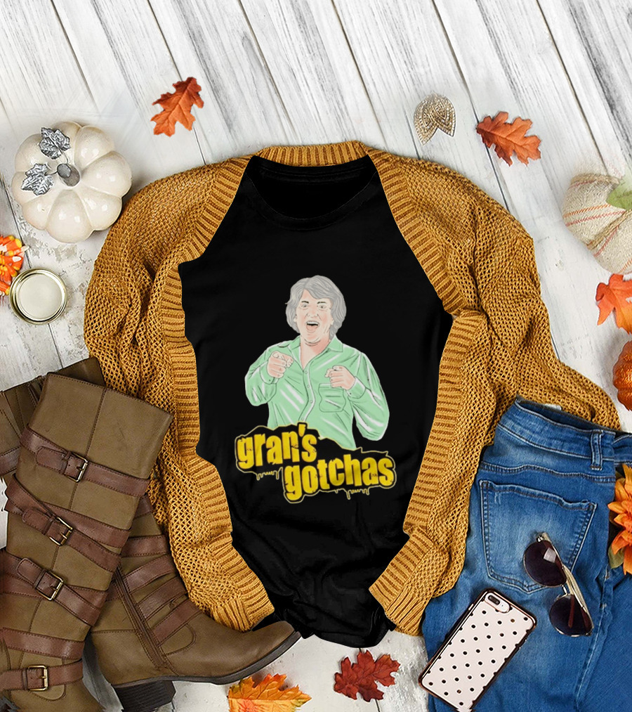 Gran's Gotchas Hilarious Moments with Playful Gesture Image T-Shirt