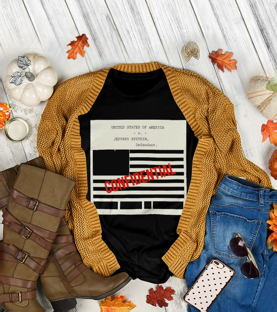 United States of America vs Epstein Defendant Flag Confidential T-Shirt