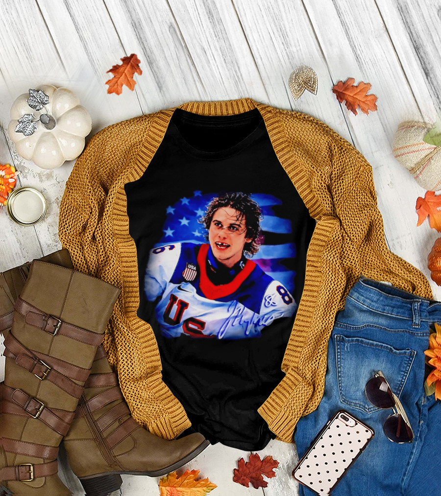 Jack Hughes US Flag Team USA Winter Olympics 2026 T-Shirt