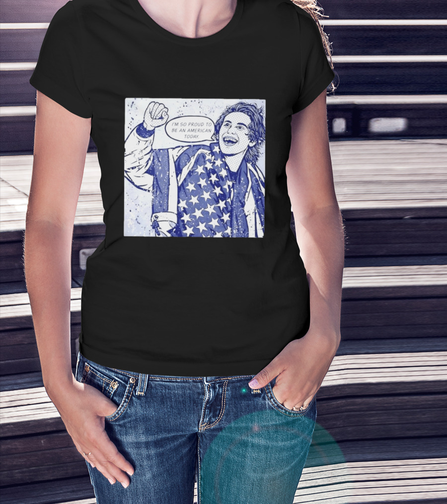 Jack Hughes USA I'm So Proud To Be An American Today T-Shirt