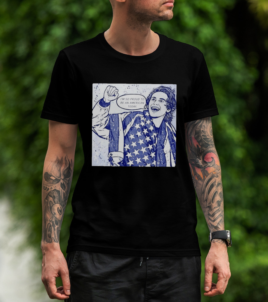 Jack Hughes USA I'm So Proud To Be An American Today T-Shirt