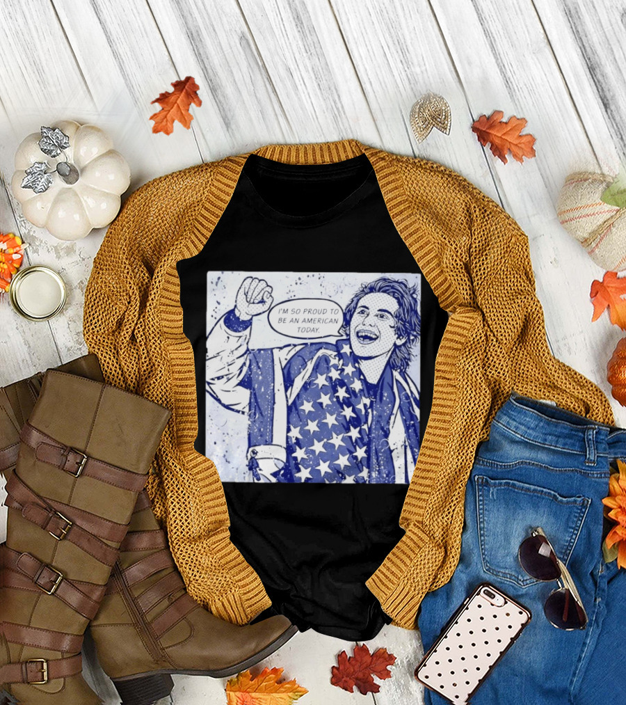 Jack Hughes USA I'm So Proud to Be an American Today T-Shirt