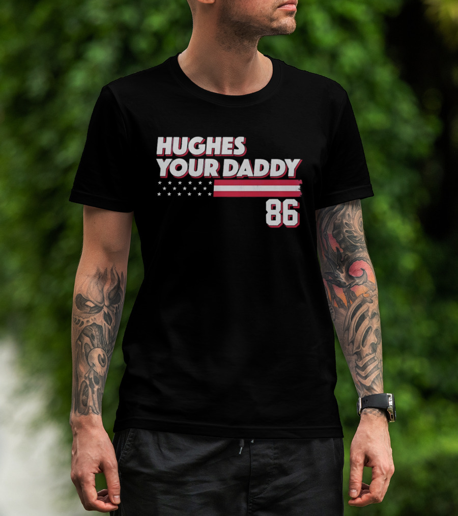 Hughes Your Daddy 86 Stars And Stripes T-Shirt