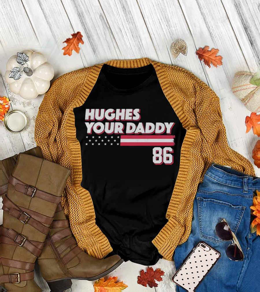 Hughes Your Daddy 86 Stars and Stripes T-Shirt