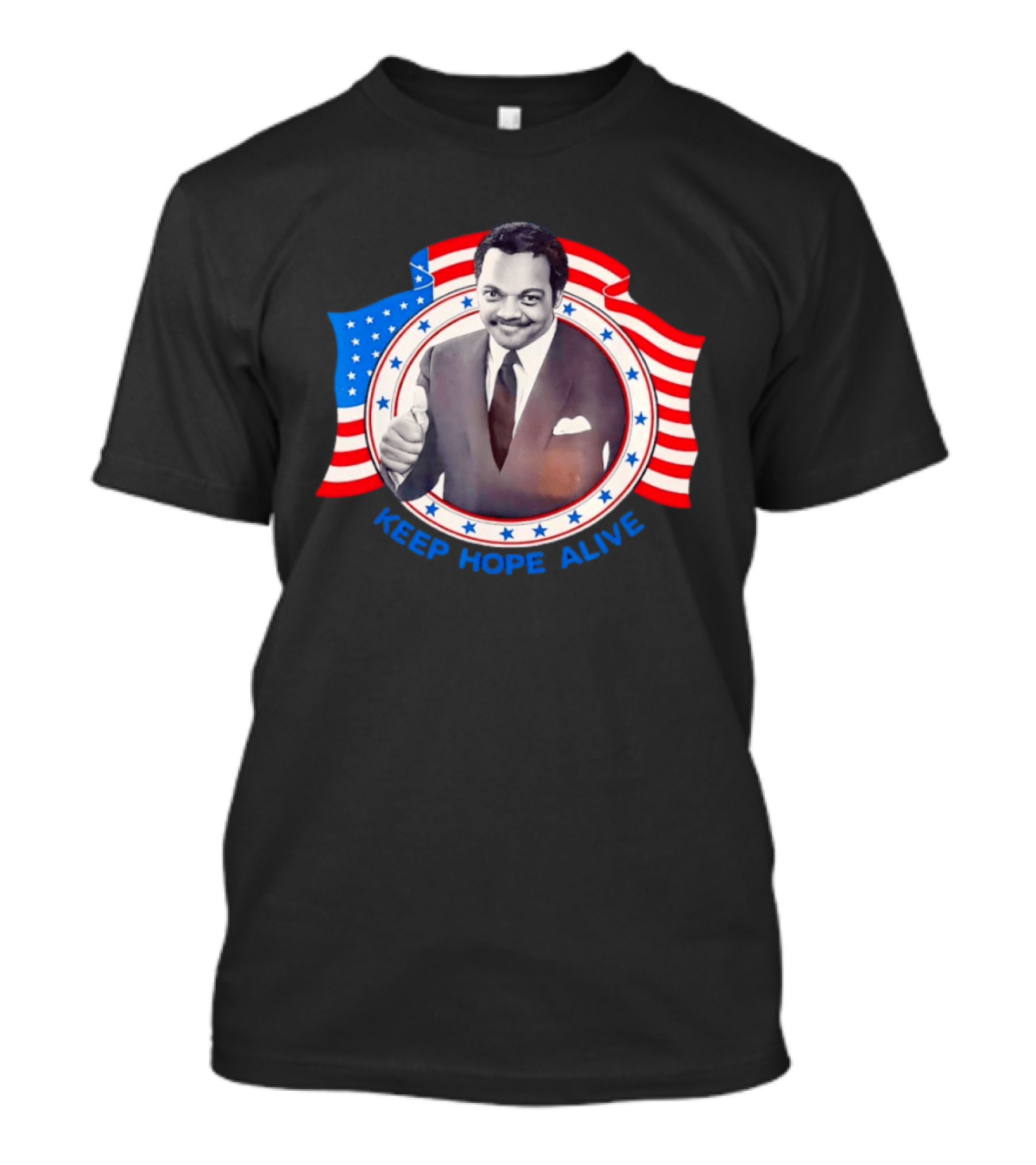 Jackson Jesse Keep Hope Alive Patriotic American Flag Stars T-Shirt