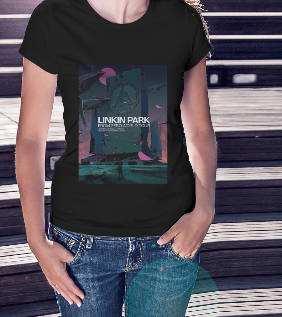 Linkin Park From Zero World Tour Adelaide Australia March 12 2026 Adelaide Entertainment Centre T-Shirt