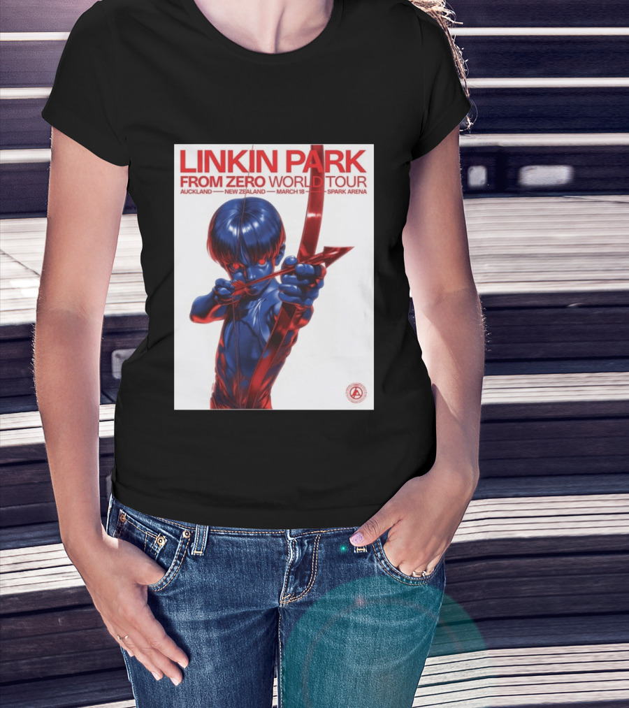Linkin Park From Zero World Tour Auckland New Zealand 2026 March 18 Spark Arena T-Shirt