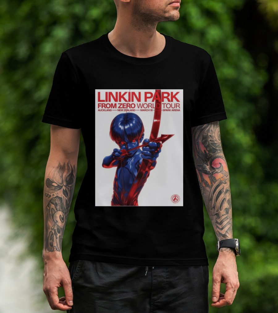 Linkin Park From Zero World Tour Auckland New Zealand 2026 March 18 Spark Arena T-Shirt