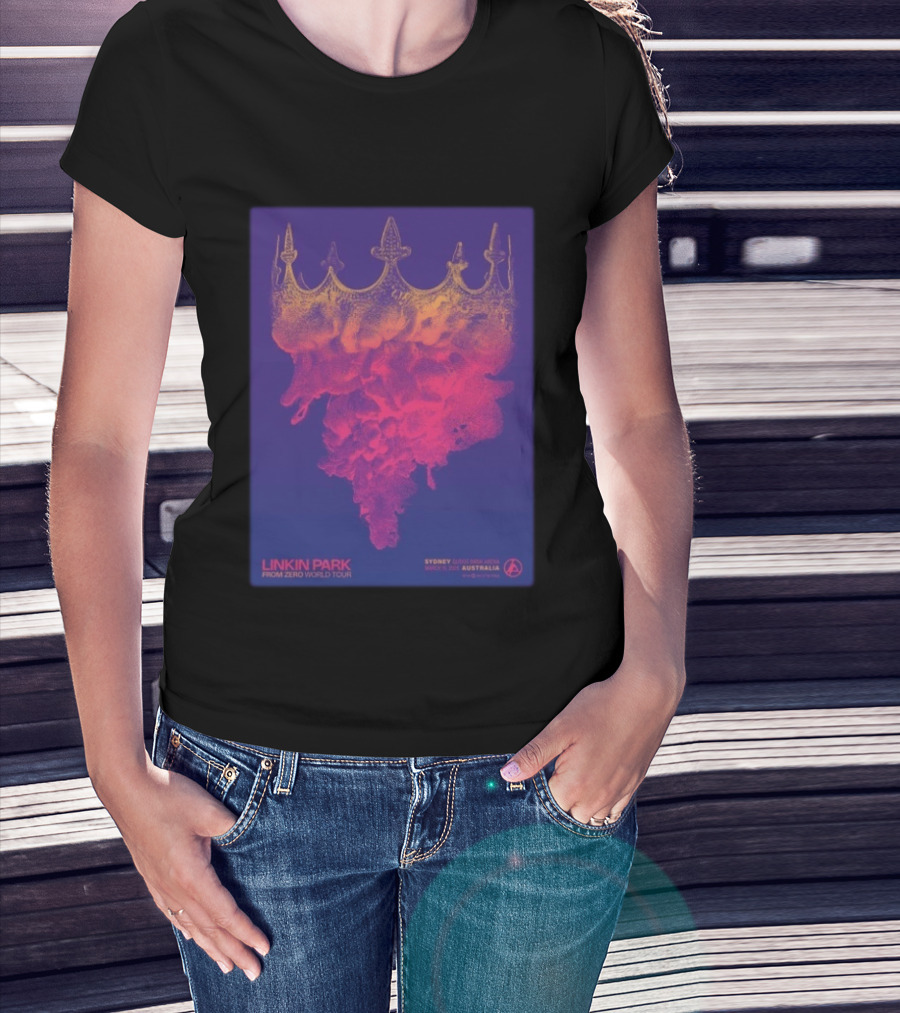 Linkin Park From Zero World Tour Sydney Qudos Bank Arena March 15 2026 Night 2 Australia Gig T-Shirt