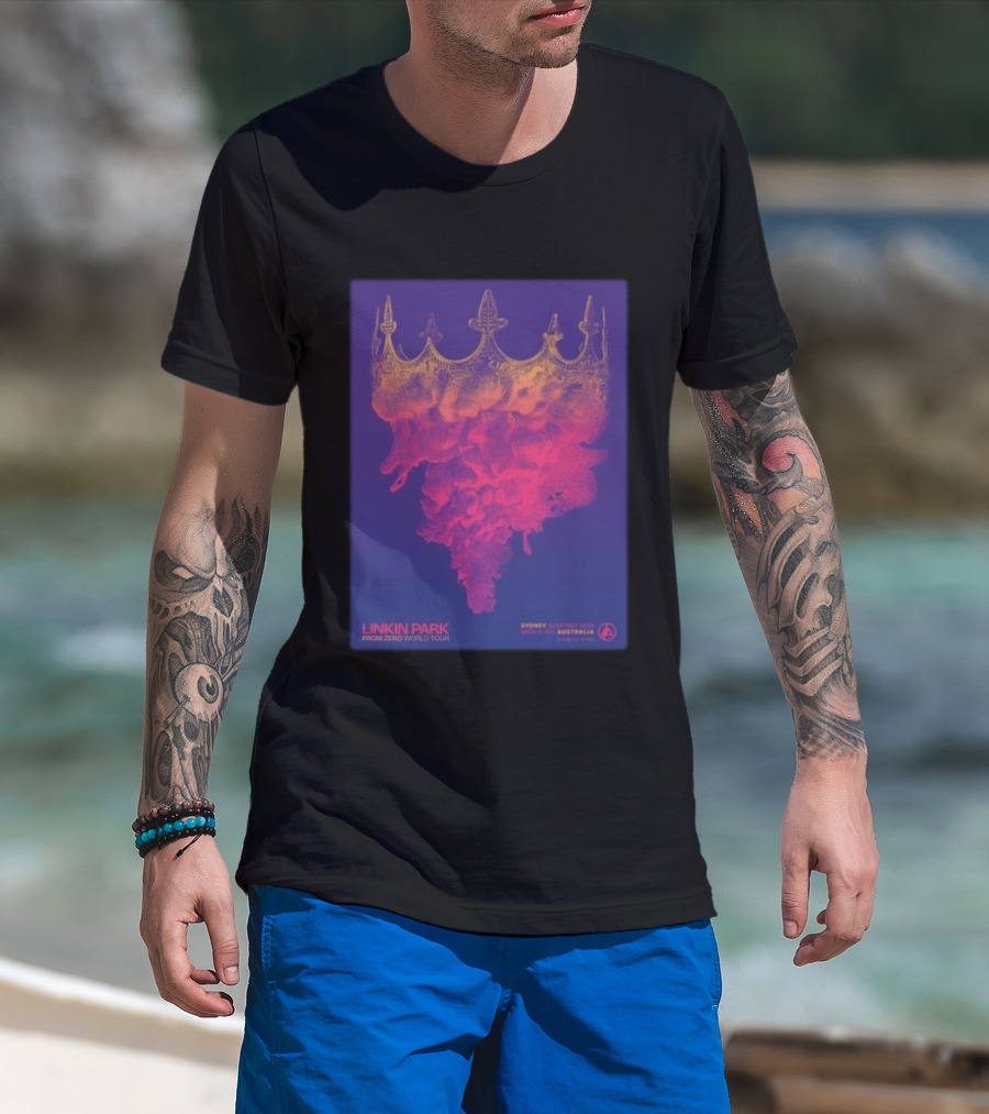 Linkin Park From Zero World Tour Sydney Qudos Bank Arena March 15 2026 Night 2 Australia Gig T-Shirt