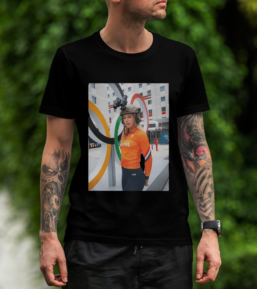 Jutta Leerdam Night Vision Helmet Netherlands Olympic Athlete Fila T-Shirt