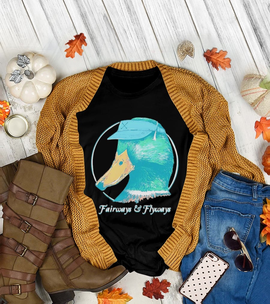 Fairways and Flyways Mallard Duck Head with Cap T-Shirt