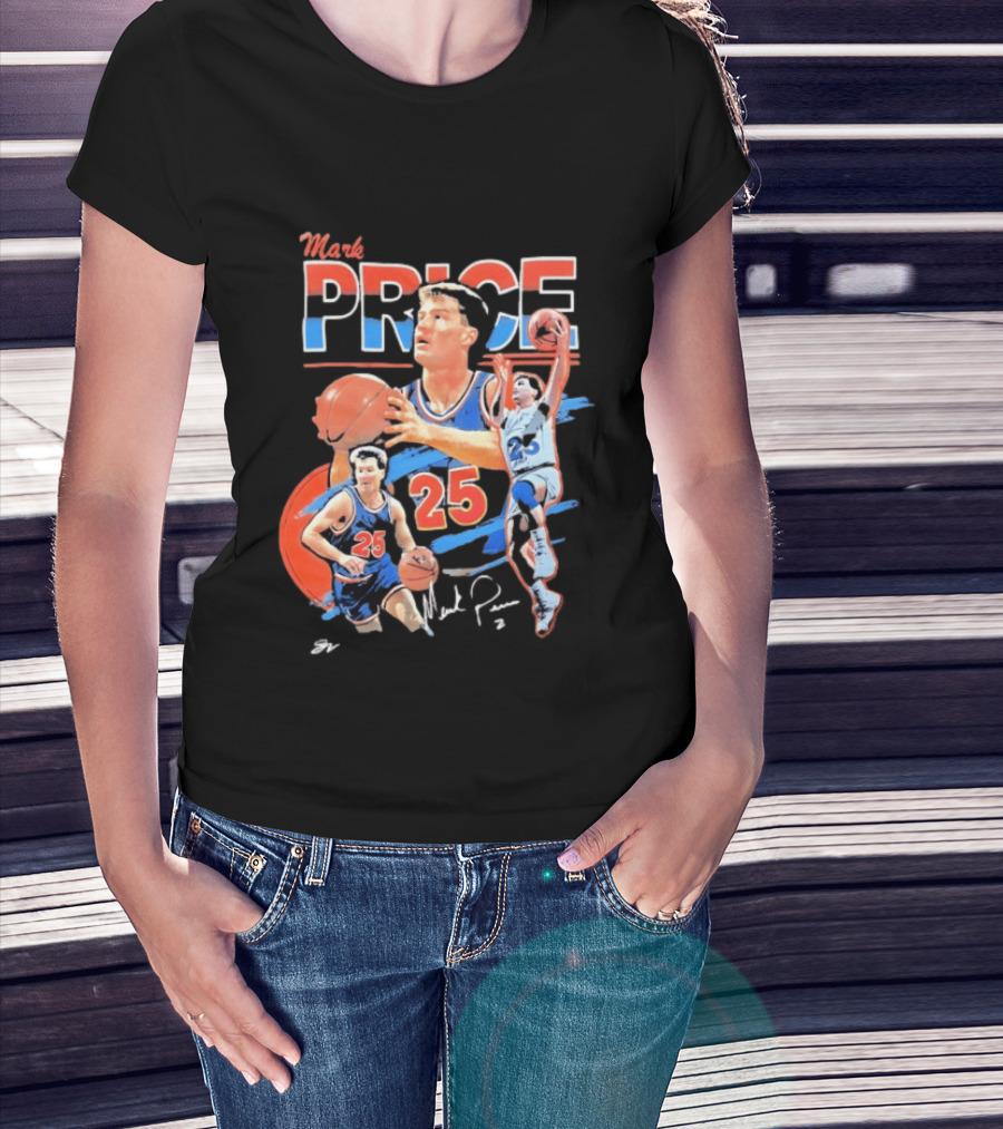 Mark Price 25 Orlando Magic Basketball Player T-Shirt