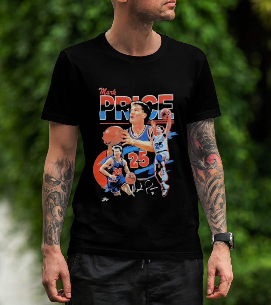 Mark Price 25 Orlando Magic Basketball Player T-Shirt