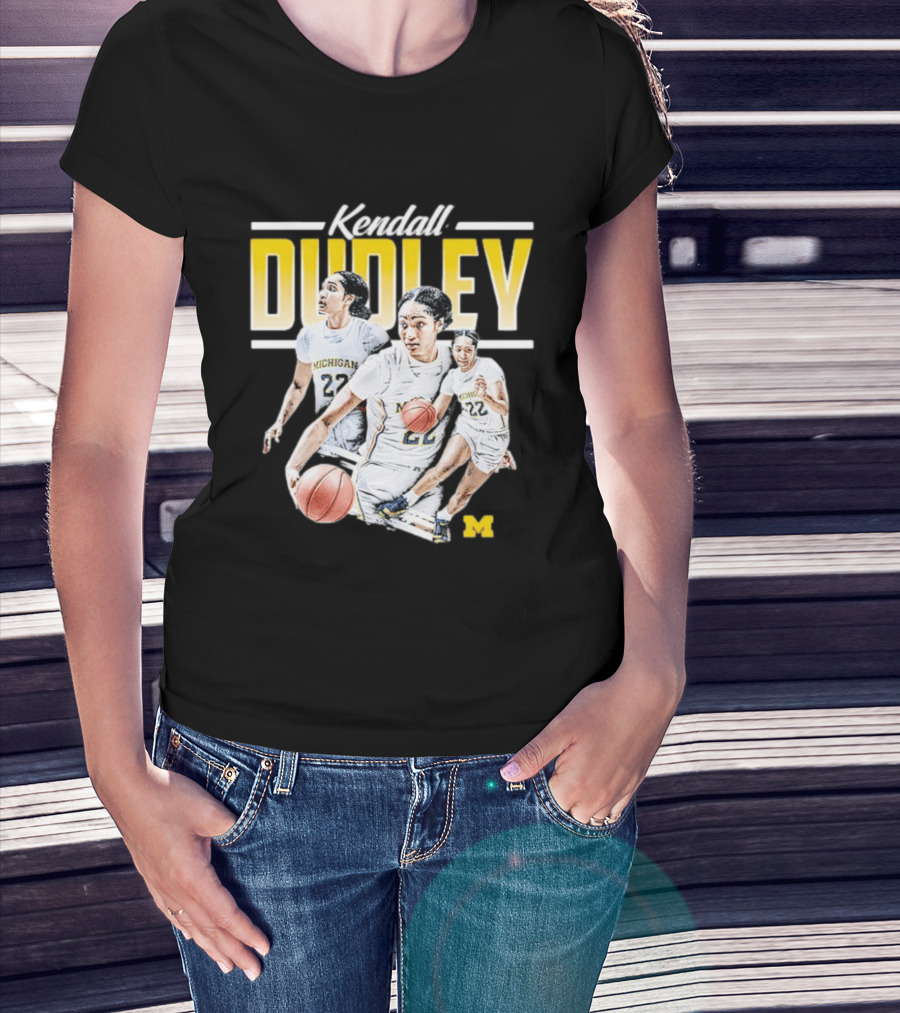 Kendall Dudley Michigan Wolverines Women's Basketball NCAA Player 22 T-Shirt