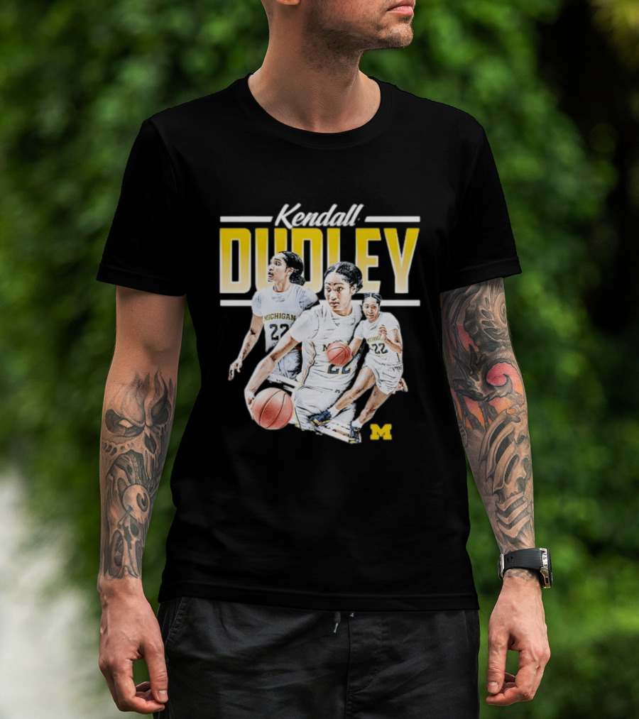 Kendall Dudley Michigan Wolverines Women's Basketball NCAA Player 22 T-Shirt
