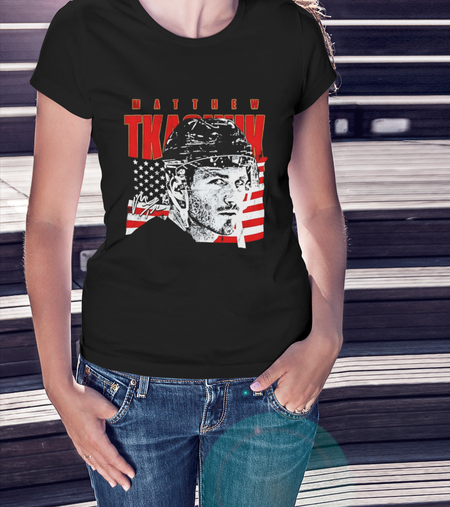 Matthew Tkachuk Usa Hockey Florida Stars And Stripes T-Shirt