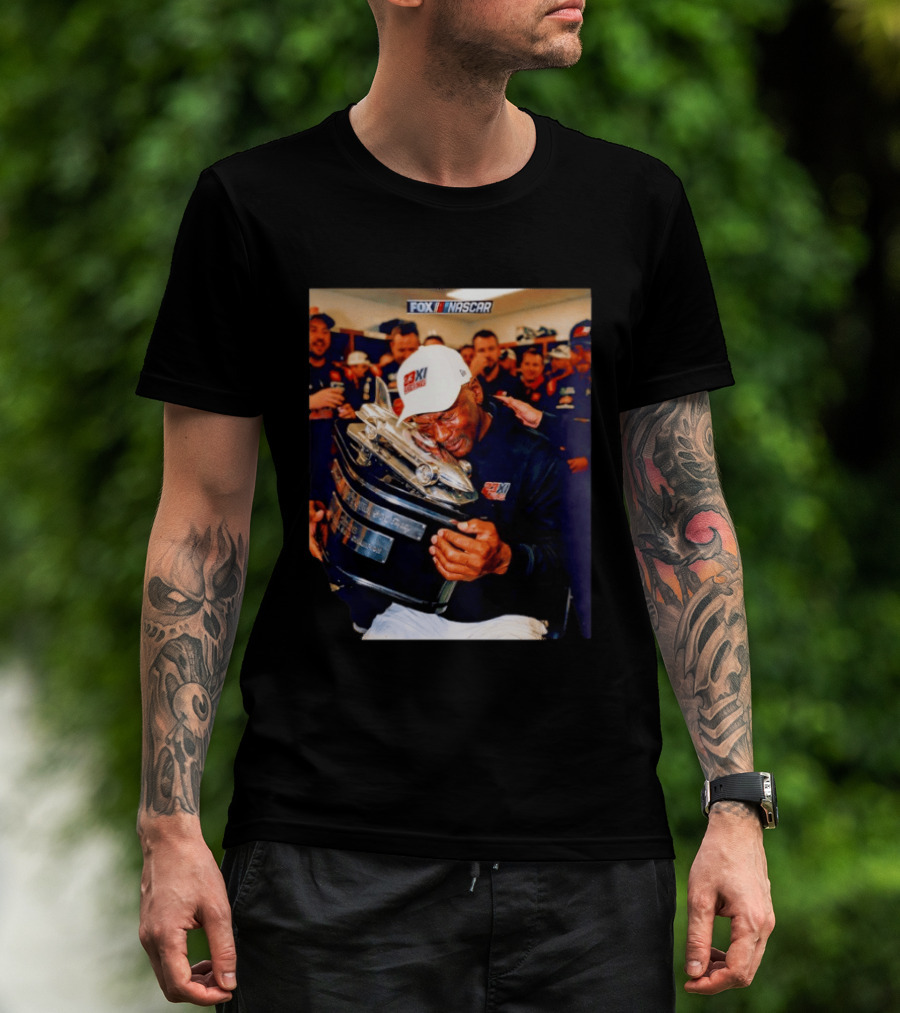 FOX NASCAR Michael Jordan 23XI Racing Daytona 500 Victory Celebration T-Shirt