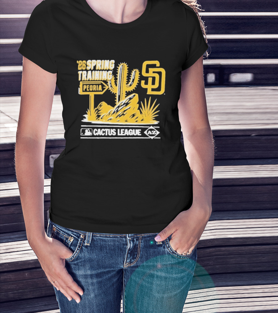 San Diego Padres 2026 Cactus League Spring Training Peoria MLB T-Shirt