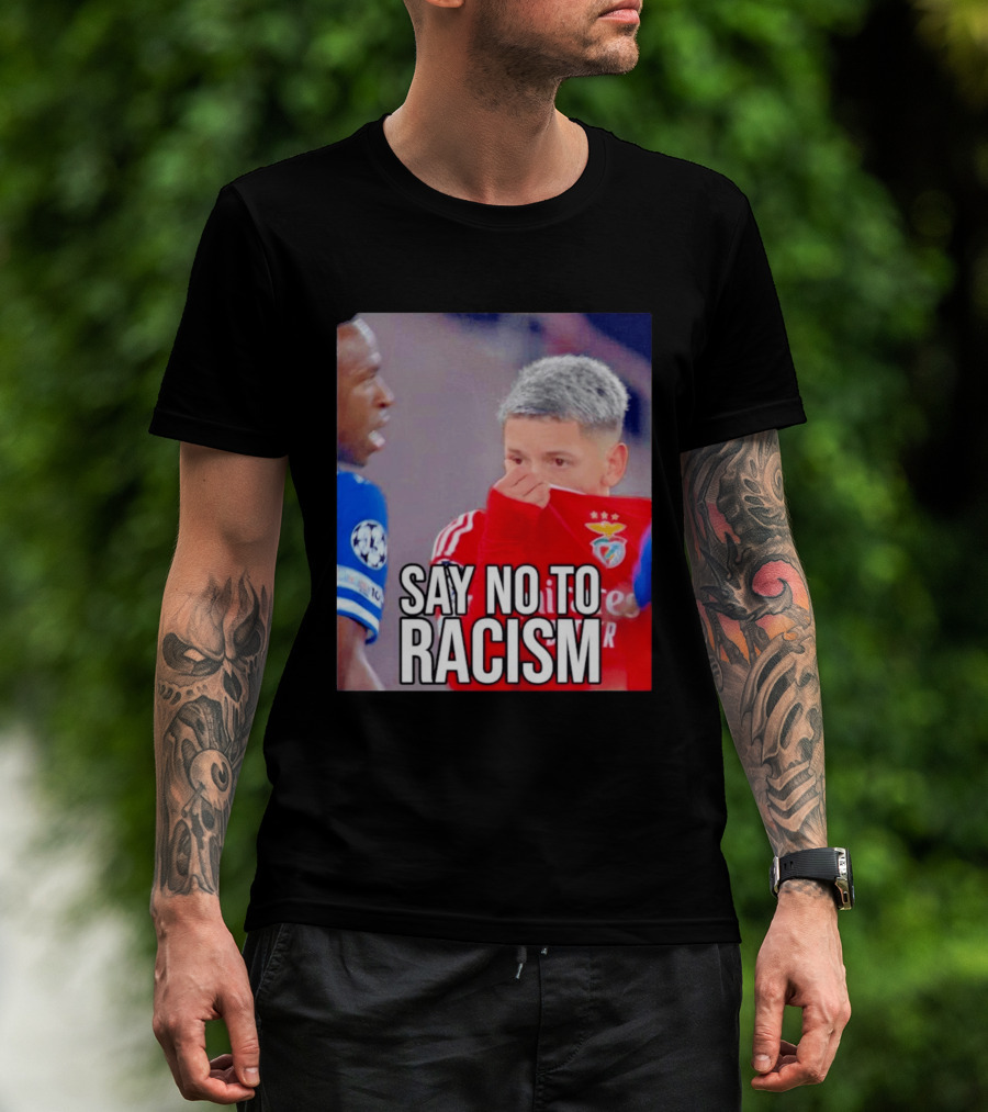 Say No To Racism Prestianni Benfica Soccer Awareness T-Shirt
