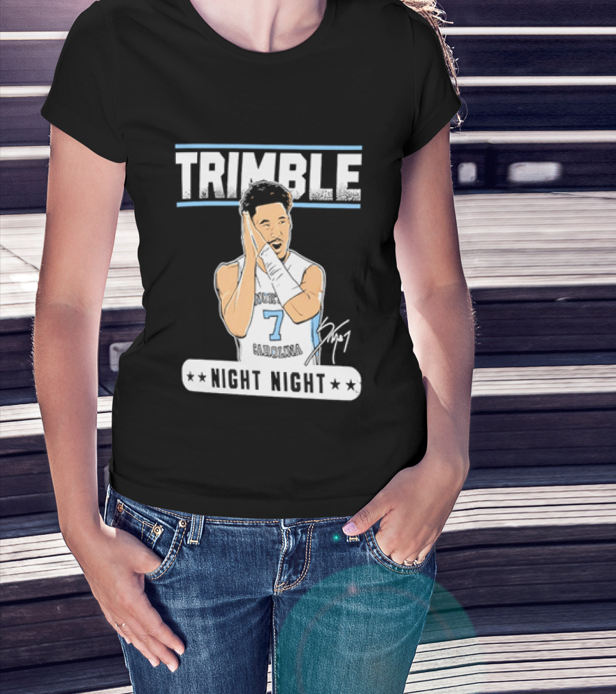 Seth Trimble North Carolina Tar Heels Basketball Tribute Night Night T-Shirt