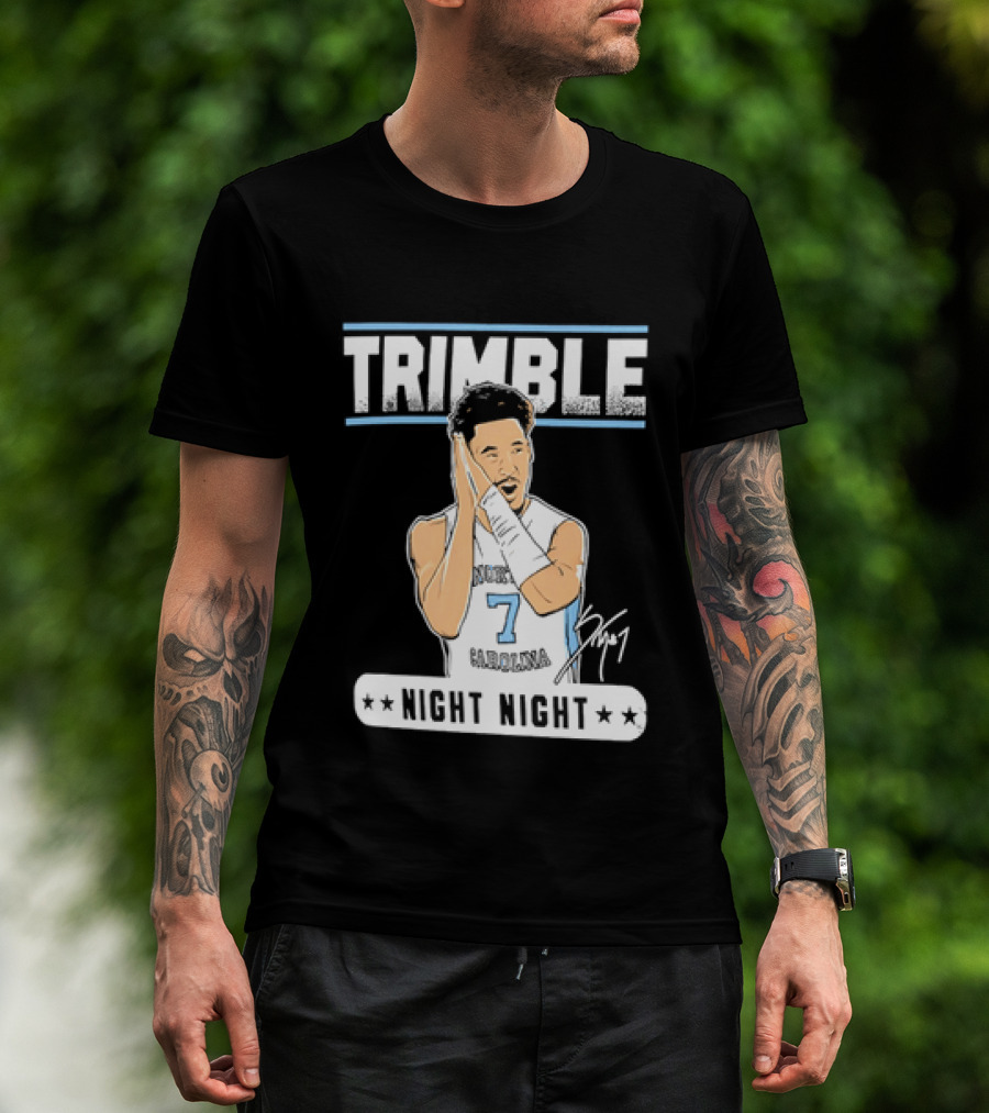 Seth Trimble North Carolina Tar Heels Basketball Tribute Night Night T-Shirt