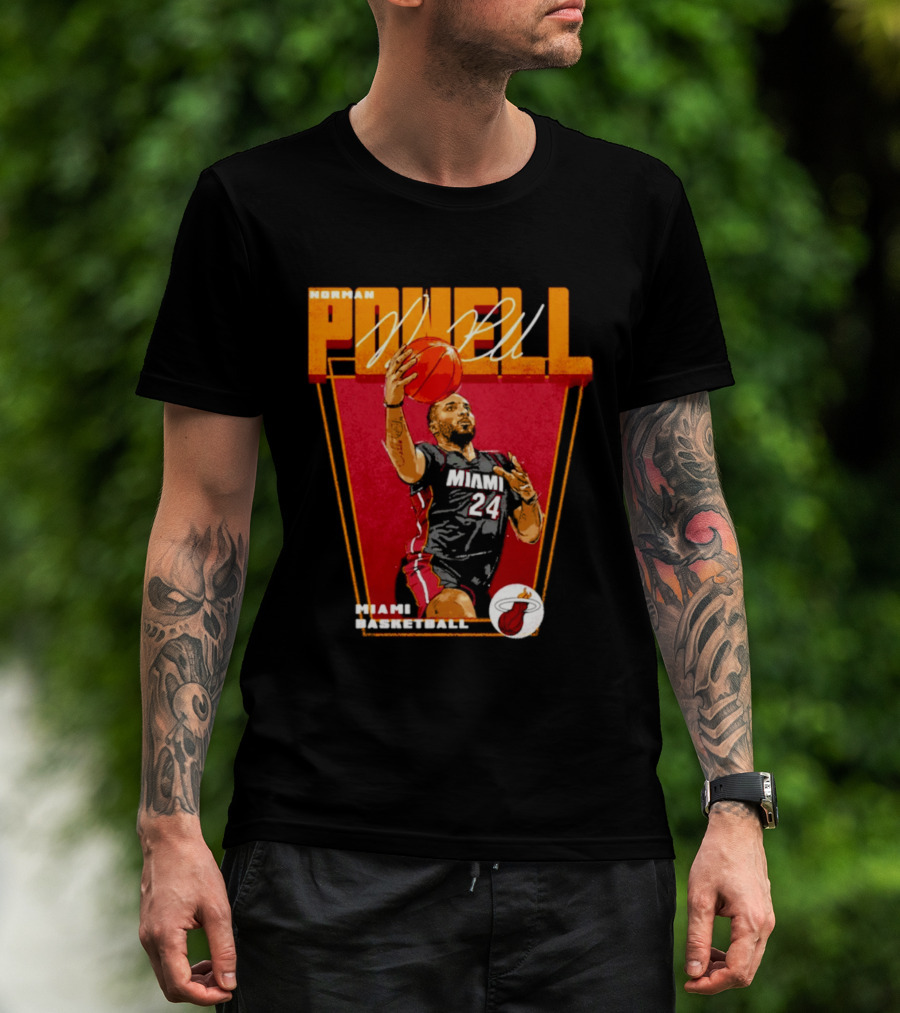 Norman Powell Miami Basketball 24 T-Shirt