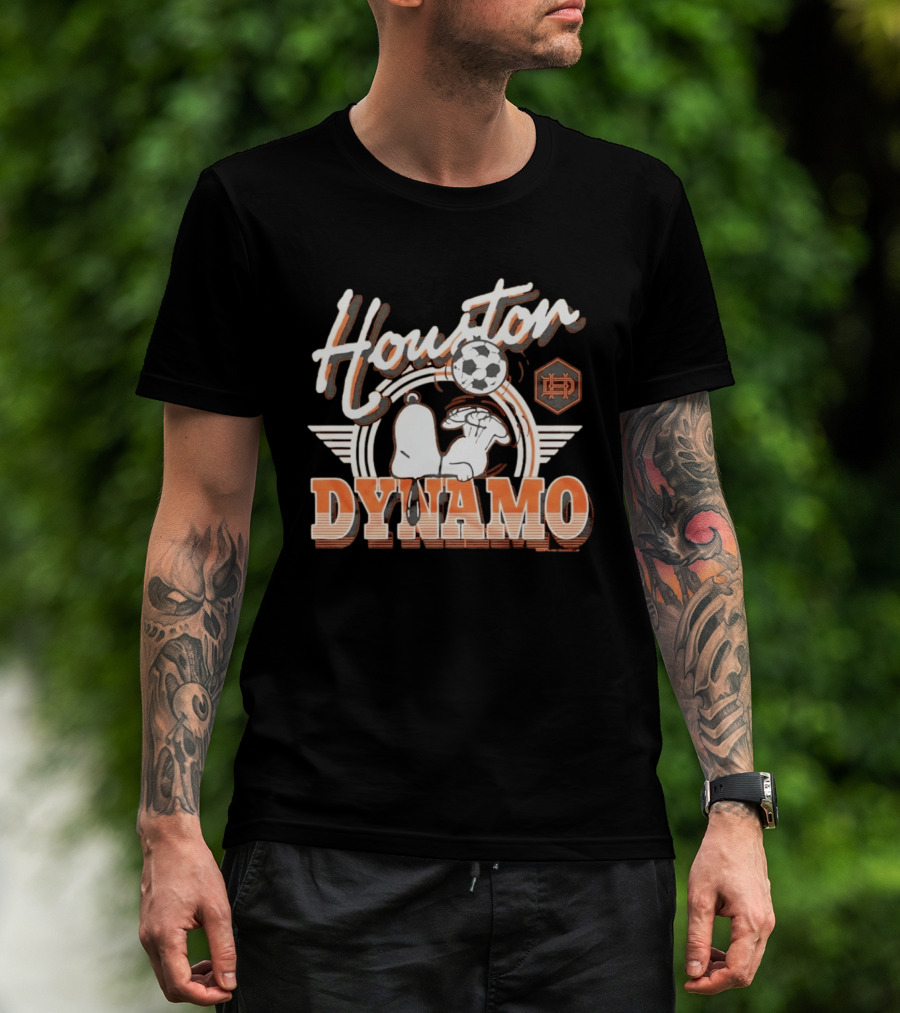 Houston Dynamo Snoopy Soccer Collaboration T-Shirt