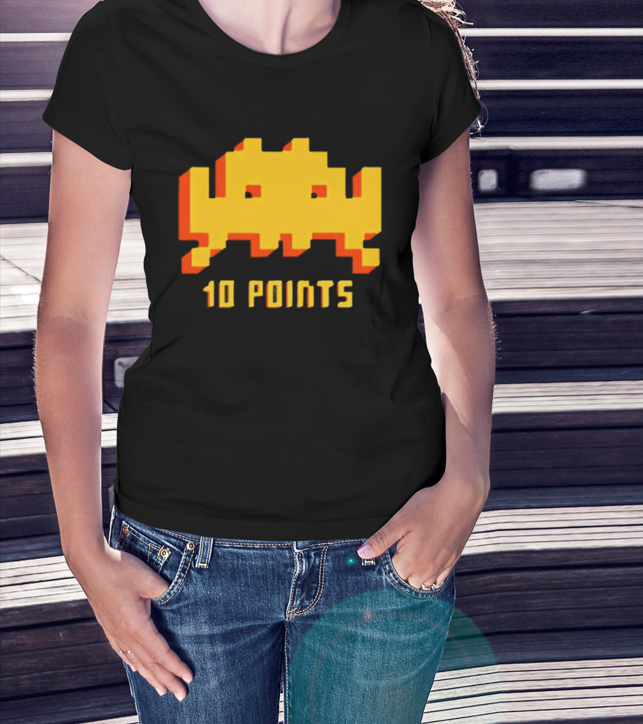 Roy IT Crowd Space Invader 10 Points Game Reference T-Shirt