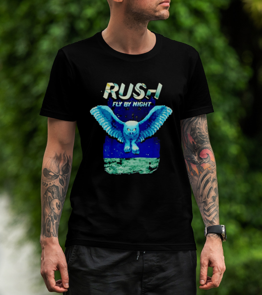 Rush Fly By Night Album Owl T-Shirt