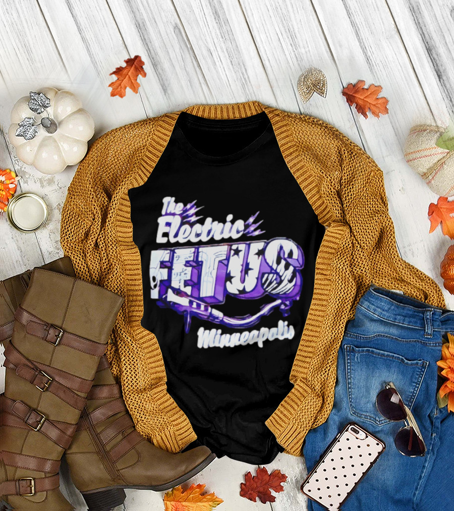 The Electric Fetus Minneapolis Purple Stars and Stripes T-Shirt