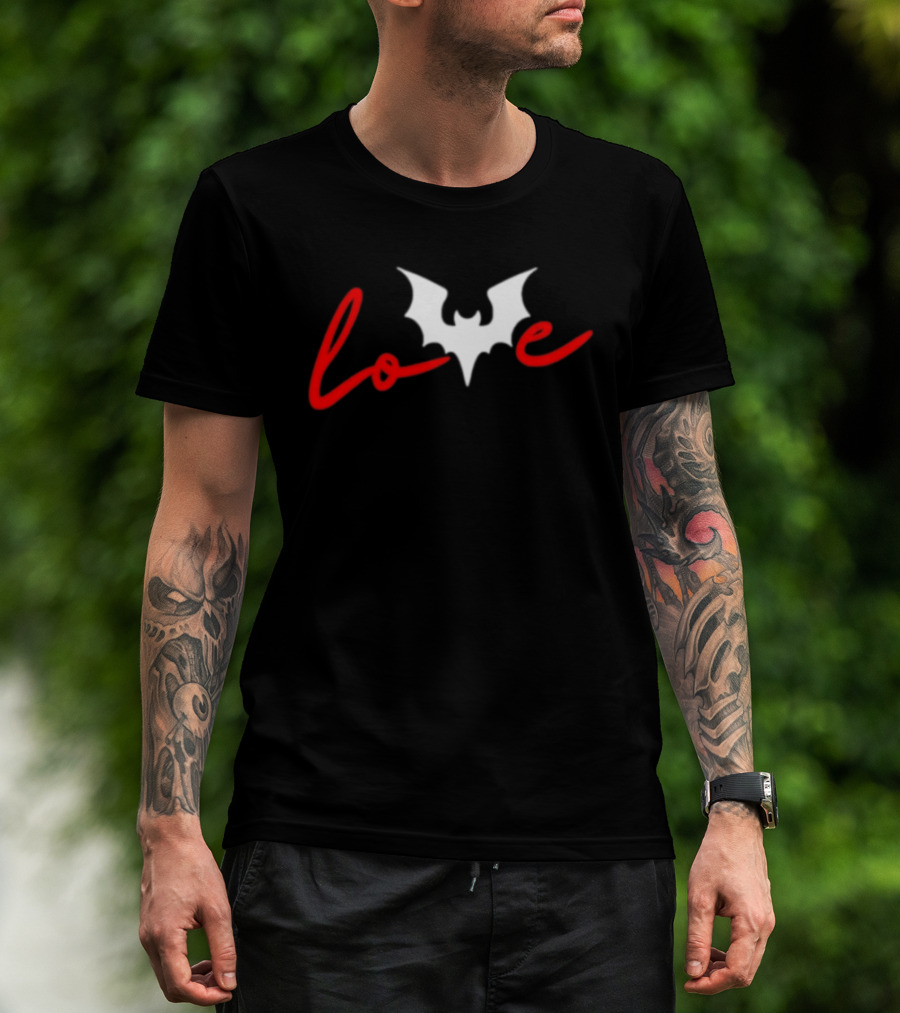 VyroniQ Love Bat Winged Heart T-Shirt